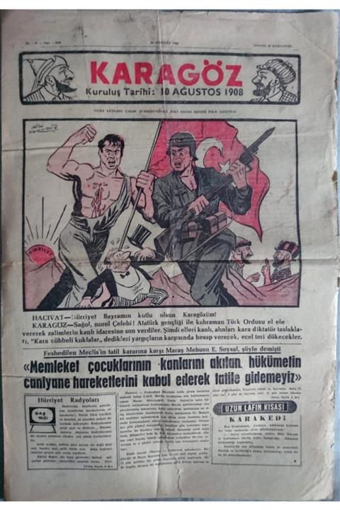 SIRAT Karagöz - Haftalık Gazete (10 Haziran 1960)