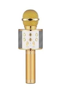 Anka Karaoke Mikrofon Dahili Hoparlörlü Usb Flash Destekli Ws-858 Gold Ws-858