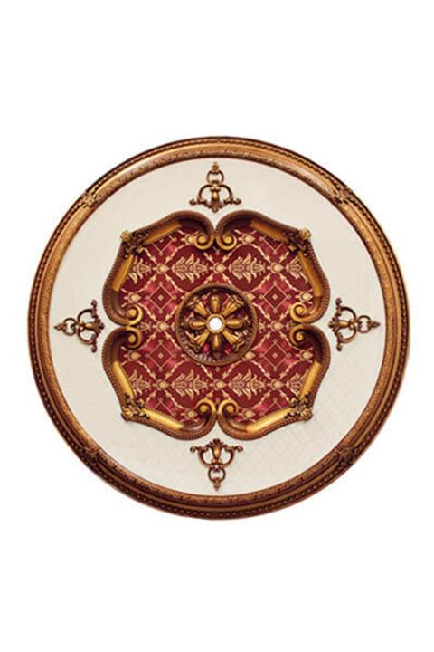 Decomanya Kahve Eskitme Oval Saray Tavan Göbeği 120 Cm