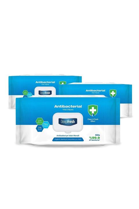 Deep Fresh Antibakteriyel Islak Mendil 3 Paket (3x100) Yaprak
