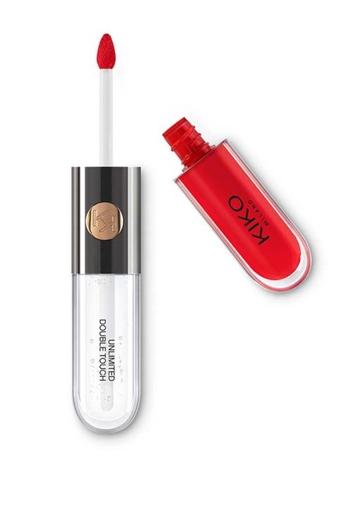 KIKO Parlak Likit Ruj - Unlimited Double Touch 115 Fire Red 6 ml 8025272623438