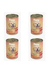 Foxy Chunks In Gravy Dana Etli Yavru Köpek Konservesi 415 Gr 4 Lü