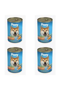 Foxy Chunks In Gravy Tavuk Etli Köpek Konservesi 415 Gr 4 Lü