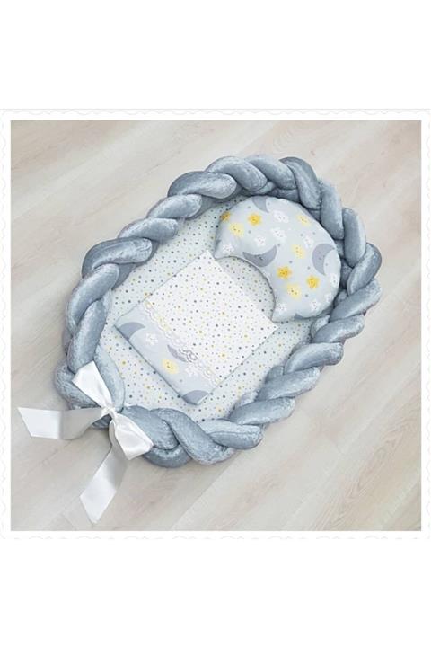 Hayalperest Babynest Örgülü Üçlü Takım