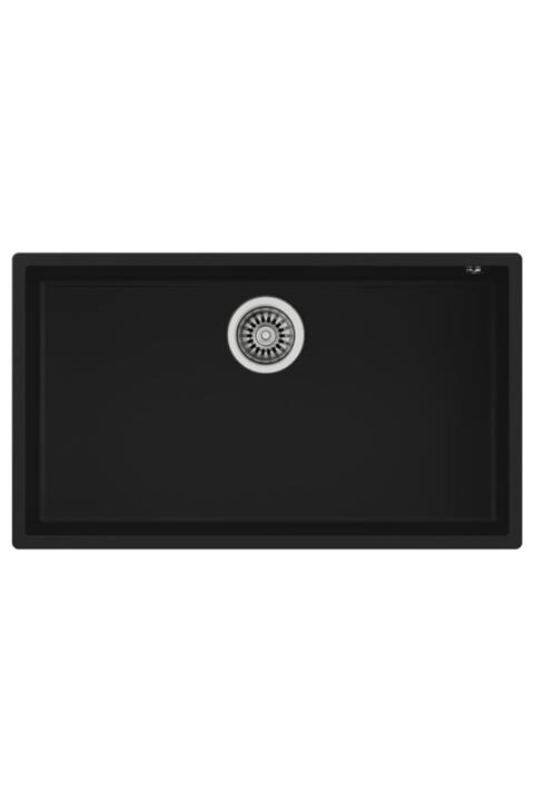 Teka Square 72.40 Tg Tezgahaltı Siyah Granit Evye