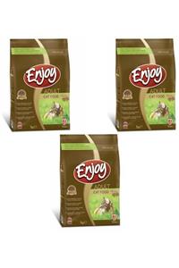 Enjoy Tavuklu Yetişkin Kedi Maması 1 Kg X 3 Adet - Özel Kilitli Paket
