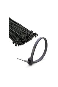 ZENİTH 2x100 Adet 3.6x200 Mm Siyah Cırt Kelepçe Kablo Bağı Klips 200 Adet