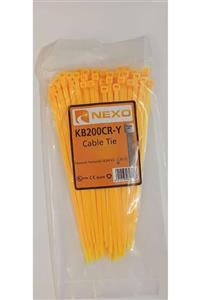 Nexo Sarı Renkli Kablo Bağı 200x4,80 Sarı 100'lü