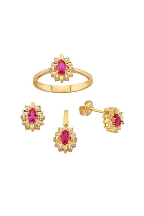 ÇGK KUYUMCULUK Damla Altın 3'lü Set