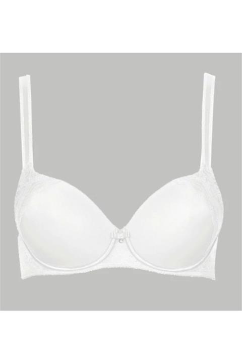 ÇamaŞırcıM Beyaz Süngerli Destekli Sütyen