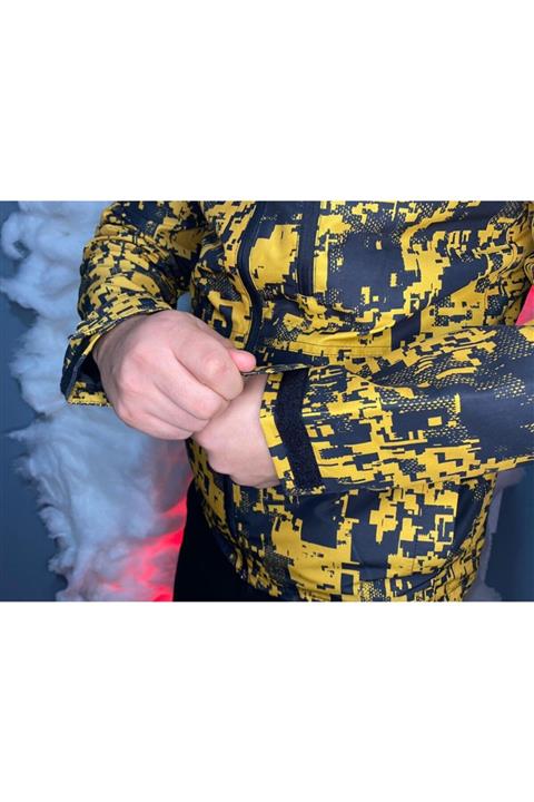 reelsmoda Erkek Siyah Suya Dayanıklı Kapüşonlu