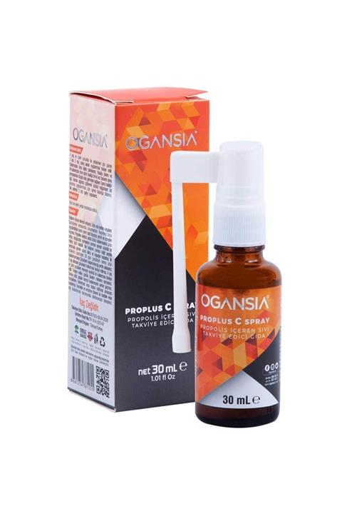 OGANSIA Proplus C Spray Propolis, Ekinezya, Zencefil Ve C Vitamini Içeren Takviye Edici Gıda
