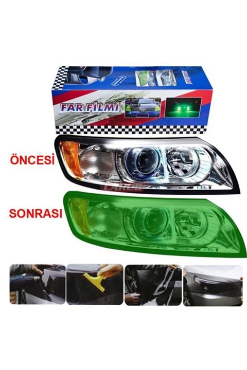 Nettedarikçisi Oto Far Stop Filmi 30cmx10m Yeşil