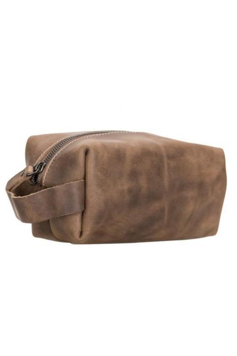 Bouletta Hakiki Deri Makyaj Çantası Ve Seyahat El Çantası / Xlarge