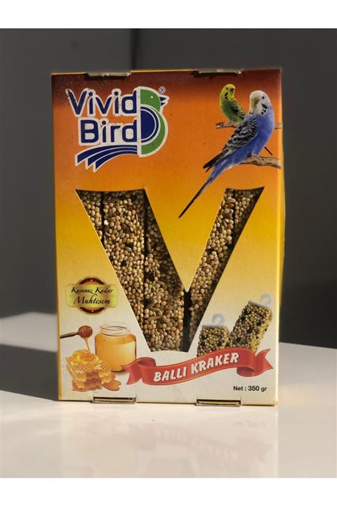 Vivid Bird Muhabbet Kuşları Için Ballı Kuş Krakeri 10'lu
