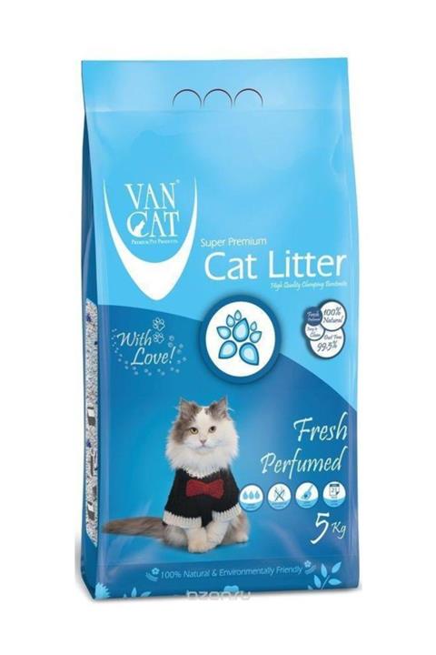 Vancat Fresh Compact Bentonit Ince Taneli Kedi Kumu 5 Kg