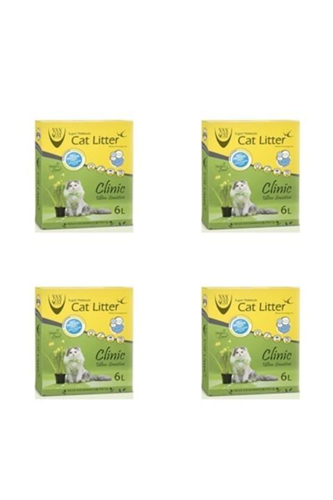 Vancat Clinic Kedi Kumu Kutu 6 lt x 4 Adet