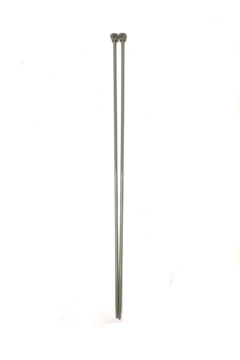 Hobilobi Ekonomik Gri Alüminyum Örgü Şiş 3.5mm 35cm