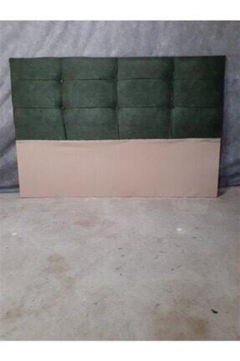 YUSE MOBİLYA VE AKSESUAR Baza Yatak Başlığı 140 X 100 Kare Kapitone Yeşil