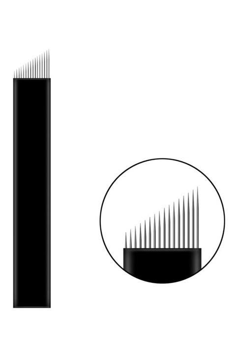 DECEMARS 10 Adet 16 Pin Microblading Kalıcı Makyaj Iğnesi