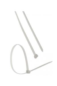 AKSUFEZ Plastik Beyaz Cırt Kelepçe 4.8 X 250 Mm 100 Lü Tnr-0273