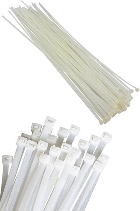 AKSUFEZ Plastik Beyaz Cırt Kelepçe 4.8 X 250 Mm 100 Lü Tnr-0323