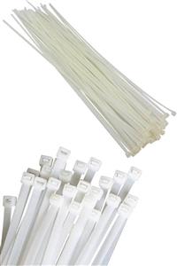 AKSUFEZ Plastik Beyaz Cırt Kelepçe 4.8 X 250 Mm 100 Lü Tnr-0323