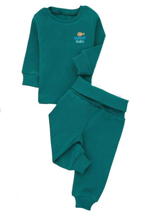 SANTRALBEBE Unisex 3-6-9-12 Ay Fitilli Bebek Takım