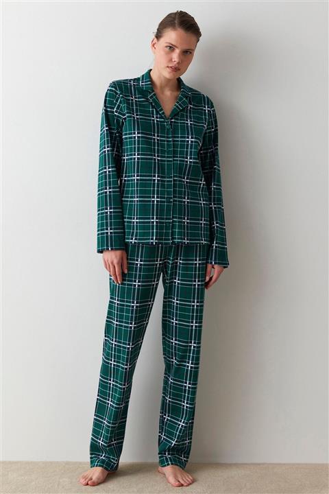 Penti Gift Checked Gömlek Pijama Takımı