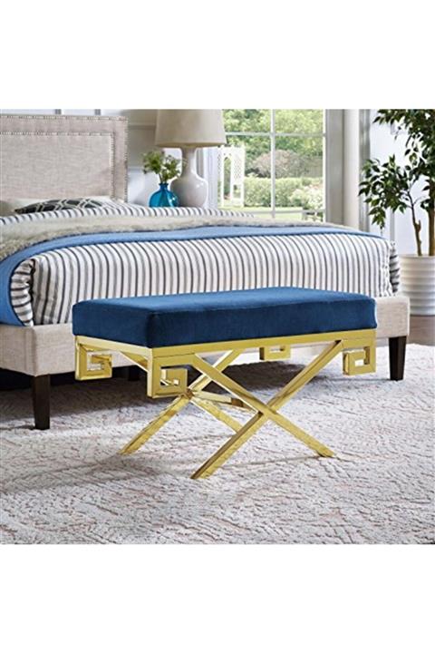 HAR DESİGN Grekeys Puf Bench Lacivert