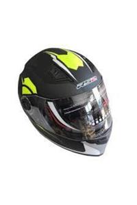 İthal Rs2 Full Face Kask Vizörlü Mat Yeşil-s