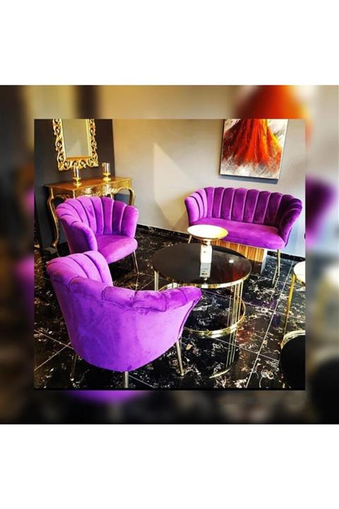 Lux Home Papatya Çay Seti Koltuk Takımı