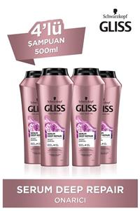 Gliss Serum Deep Repair Onarıcı Şampuan 500 ML 4'lü