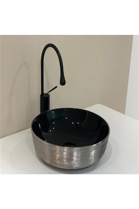 LENA E-5004gs Tezgah Üstü Porselen Lavabo