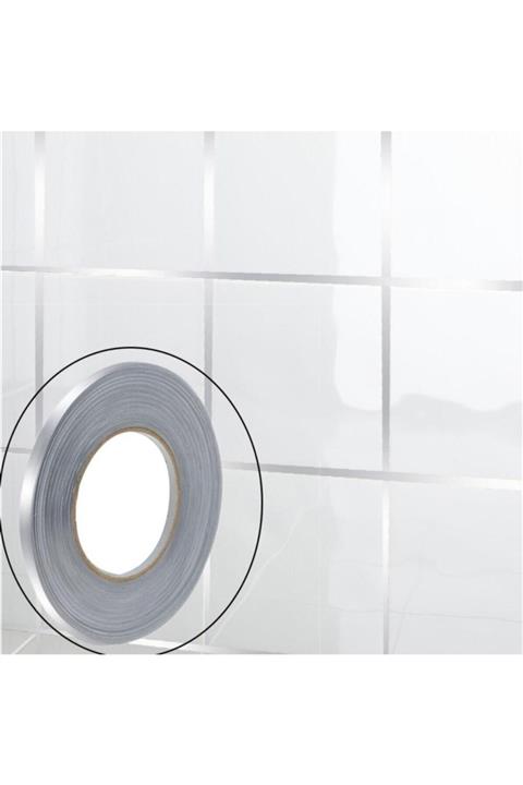 BRCTOPTAN Buffer 50 Metre Fayans Arası Şerit Dekoratif Yapışkan Renkli Dekor Su Geçirmez Sızdırmaz Güm