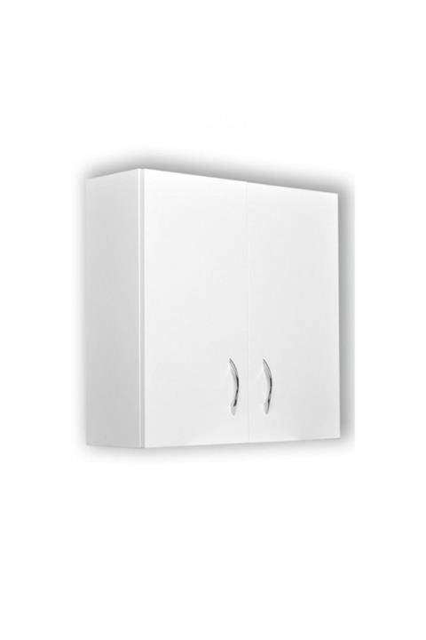 dekorstilim Bölmeli Mdf Banyo Çamaşır Makinesi Üst Dolap 2 Kapaklı