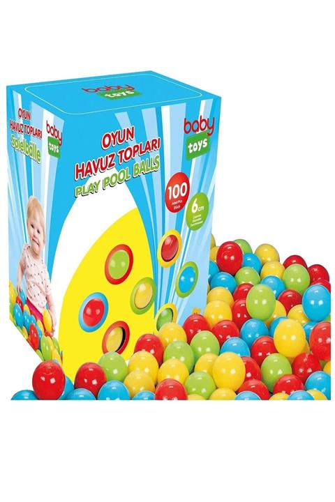 Baby&Toys Bebek Oyun Havuzu Topları 100lü 6cm Çap