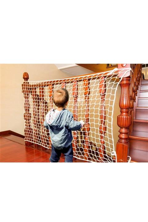 Voven Kedi Koruma Güvenlik Filesi Ağı 3mm 3*9 Metre Balkon Güvenlik Ağı Filesi