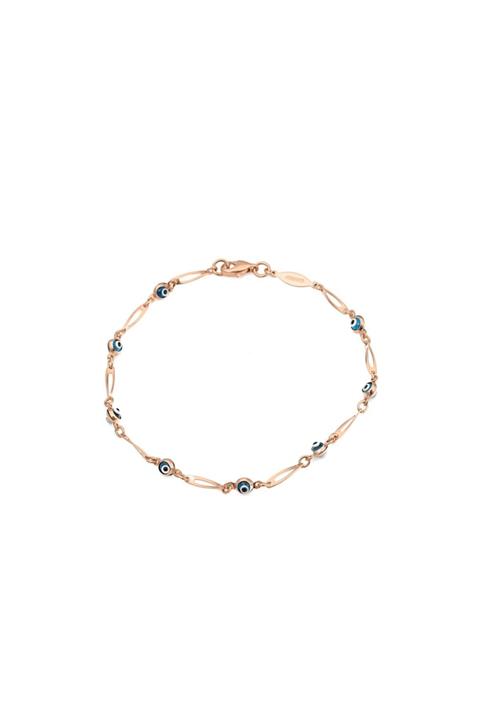 MySilvers Kadın Nazar Boncuklu Gümüş  Bileklik