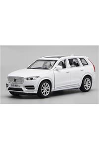 oyuncakchi Volvo Xc 90 Die Cast Metal Model Araba Işıklı Sesli Müzikli Beyaz