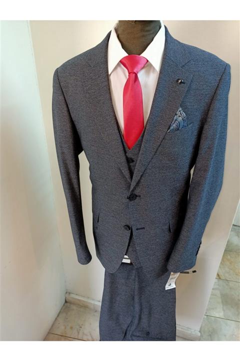 fabio mezzo 5drop Yelekli Klasik Takım Elbise