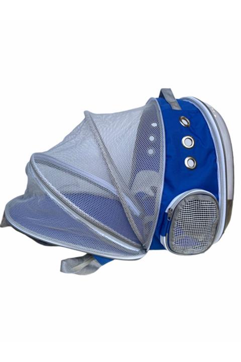 hepsipatili Fileli Mavi Astronot Kedi Ve Küçük Köpek Taşıma Çantası