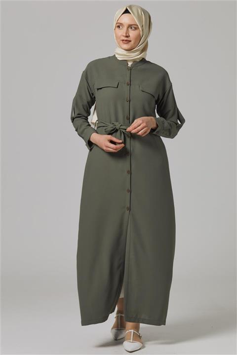 Tuğba Hakim Yaka Haki Pardesü