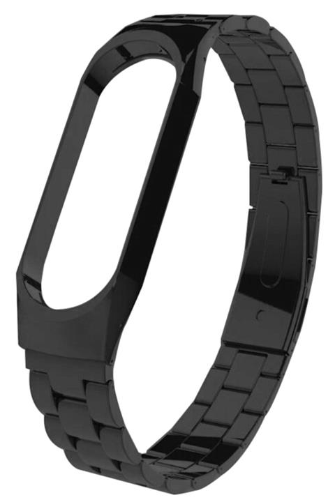 MicroStore Xiaomi Mi Band 5 Uyumlu Kordon Metal Örgü Bileklik