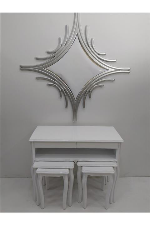 BENGİ TİCARET Bengi Çift Zigonlu Dresuar Avangard Lake Boyalı Lüx Aynalı