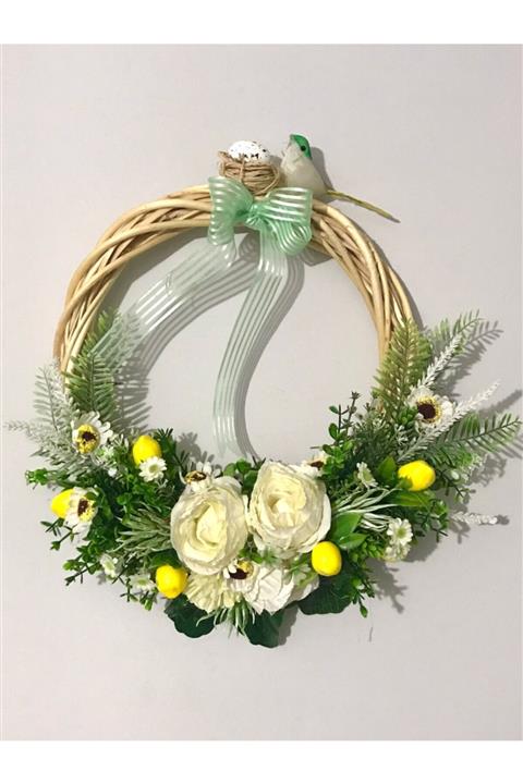 Beykan Beyaz Gül Kapı Önü Süsü