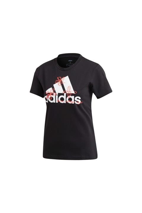 adidas W FLORAL T Siyah Kadın T-Shirt 100664221