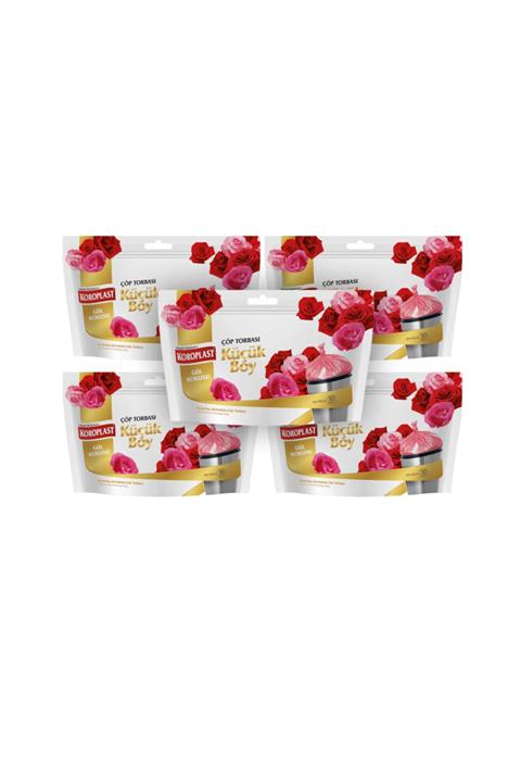 Sarcina Koroplast Küçük Boy Gül Kokulu Çöp Torbası 40x45cm - 30'lu X 5 ad.