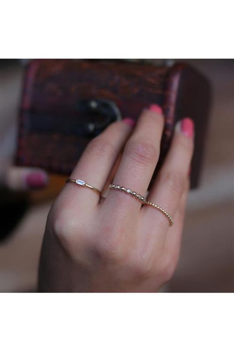 ByGoldenHouse Baget Ve Toptop Yüzük Kombin