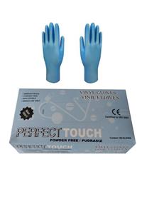 PERFECTTOUCH Perfect Touch Pudrasız Vinyl Muayene Eldiveni Mavi